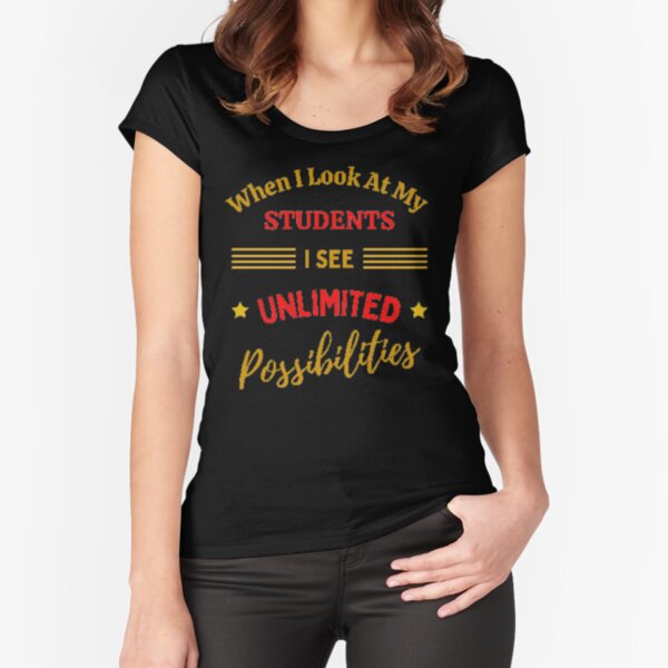 Item preview, When I Look At My Students I See Unlimited Possibilities The Best Teacher Red Design designed and sold by BestTeacher.