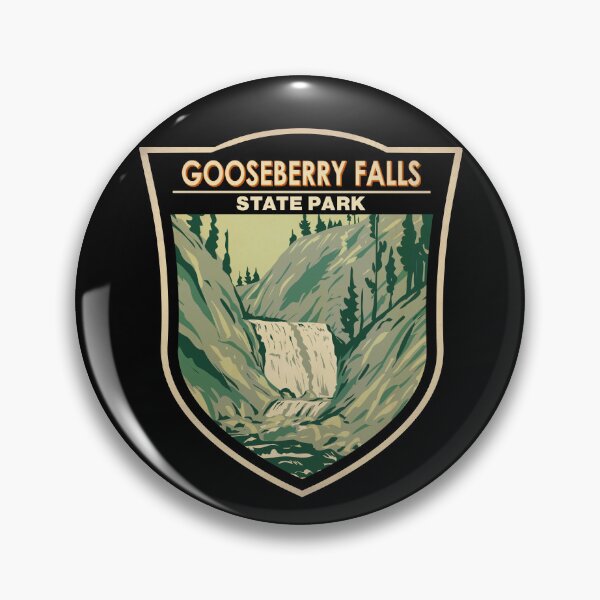 Item preview, Gooseberry Falls State Park Minnesota Vintage Badge designed and sold by KrisSidDesigns.