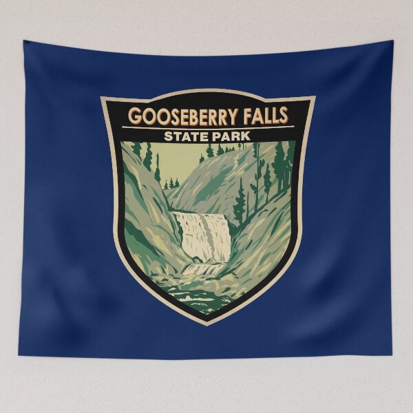 Item preview, Gooseberry Falls State Park Minnesota Vintage Badge designed and sold by KrisSidDesigns.