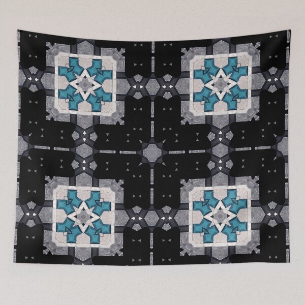 Item preview,  Turquoise Tiles Mosaic Pattern  by Jenny Meehan 3 designed and sold by Jenny Meehan Art Prints and Patterns  .