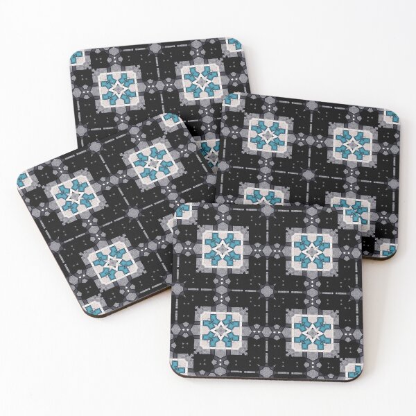 Item preview, Turquoise Tiles Mosaic Pattern  by Jenny Meehan 4 designed and sold by Jenny Meehan Art Prints and Patterns  .