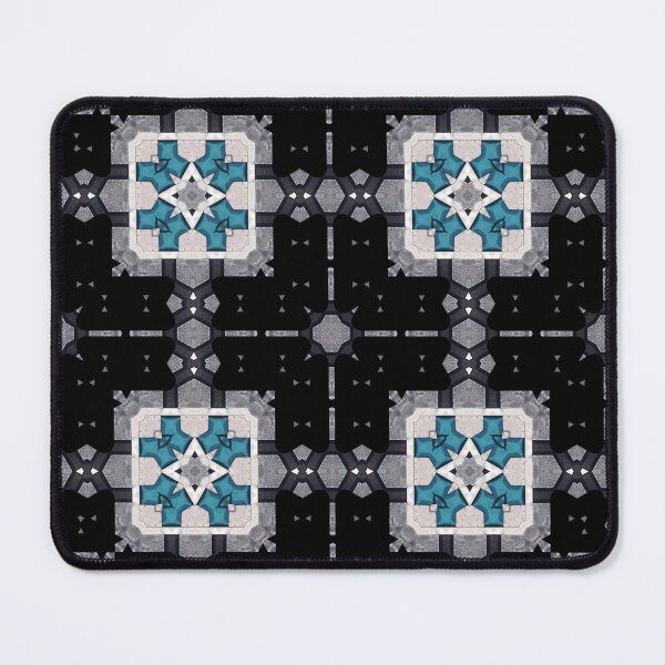 Item preview, Turquoise Tiles Mosaic Pattern by Jenny Meehan 4 designed and sold by Jenny Meehan Art Prints and Patterns .