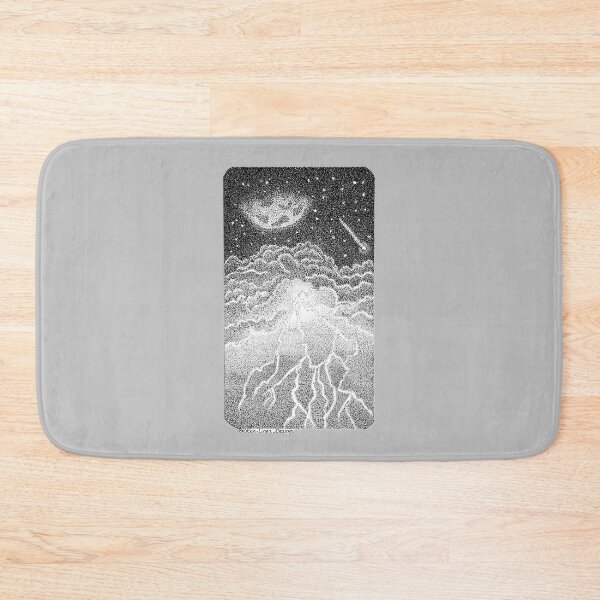 Item preview, Lightning Storm Clouds Under the Stars Dotwork. designed and sold by BrokenLDesign.