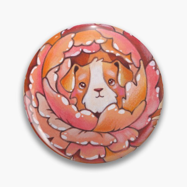 Item preview, peony puppy designed and sold by Émilie  Lienard.