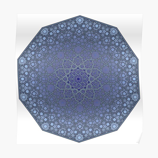 Fatty Star Flower Three Layer - Textured Poster