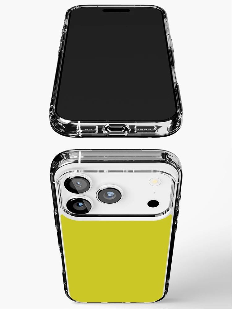 Thumbnail 3 of 5, iPhone Case, Solid Chartreuse designed and sold by rootzero.