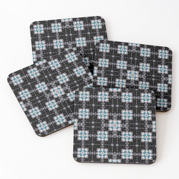 Item preview, Turquoise Tiles Mosaic Pattern  by Jenny Meehan 5 designed and sold by Jenny Meehan Art Prints and Patterns  .