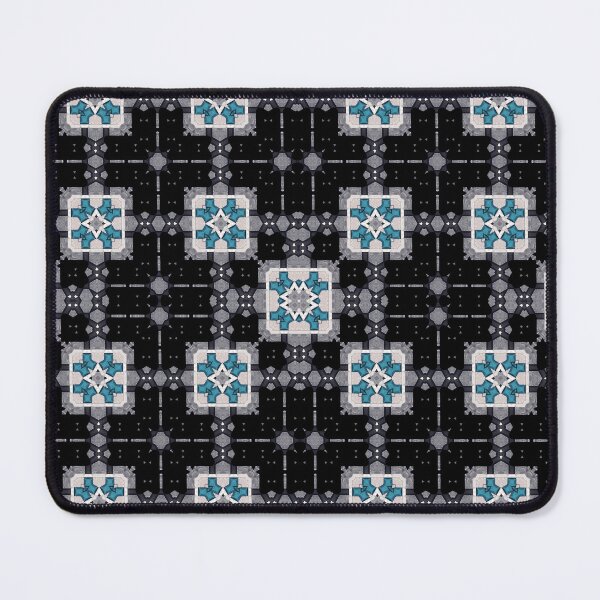 Item preview, Turquoise Tiles Mosaic Pattern by Jenny Meehan 5 designed and sold by Jenny Meehan Art Prints and Patterns .