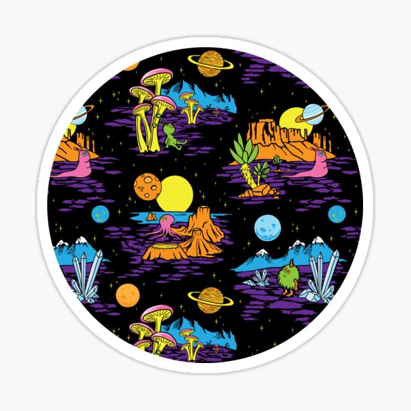 Item preview, Colorful Alien Worlds designed and sold by somecallmebeth.