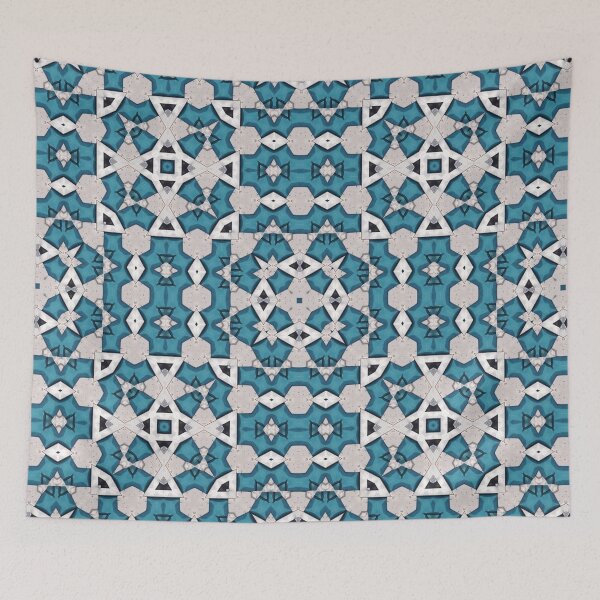 Item preview,  Turquoise Tiles Mosaic Pattern  by Jenny Meehan 6 designed and sold by Jenny Meehan Art Prints and Patterns  .