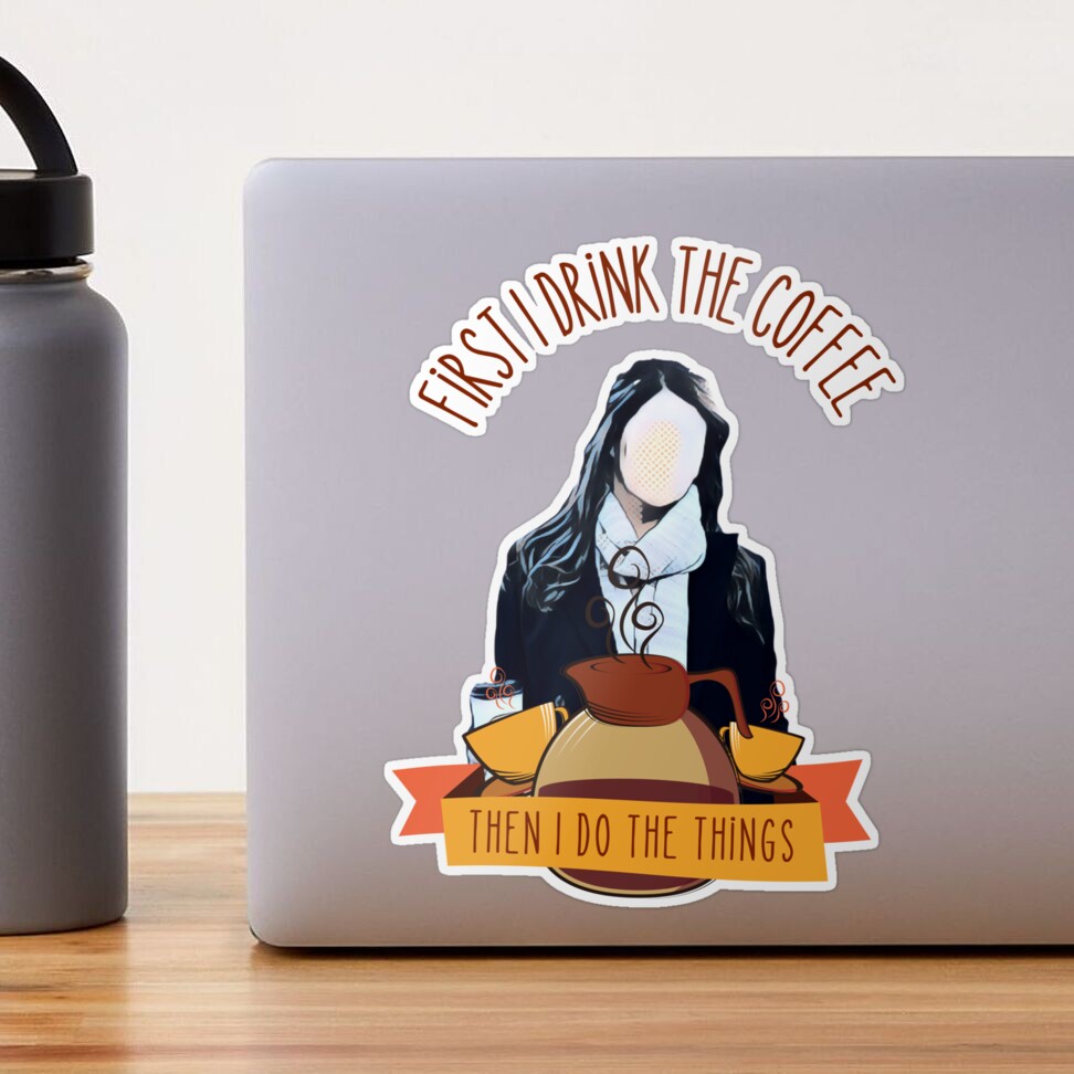 Gilmore Girls - First I drink the coffee Water Bottle by Quote