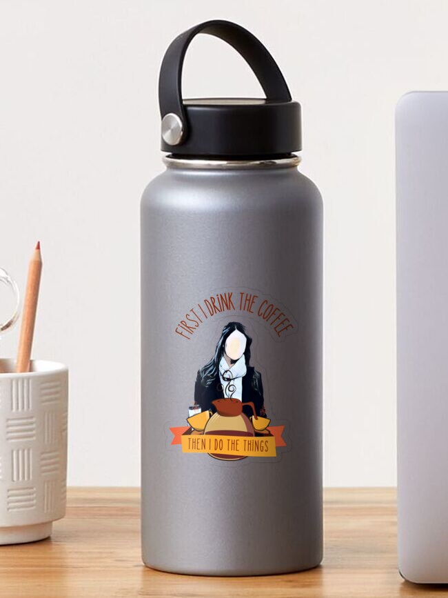 Gilmore Girls - First I drink the coffee Water Bottle by Quote