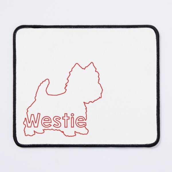 Item preview, Westie outline - West Highland White Terrier sticker - Westie silhouette, Westie stickers- Westie mom - Westie gifts designed and sold by smooshfaceutd.