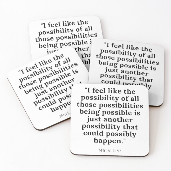 Item preview, NCT Mark Lee Iconic Just Another Possibility Quote designed and sold by Kaelin Beard.