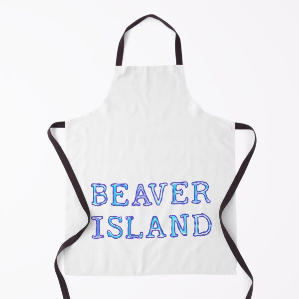 Item preview, Blue Beaver island text design, beaver island shirts, beaver island gift, beaver island bright blues designed and sold by smooshfaceutd.