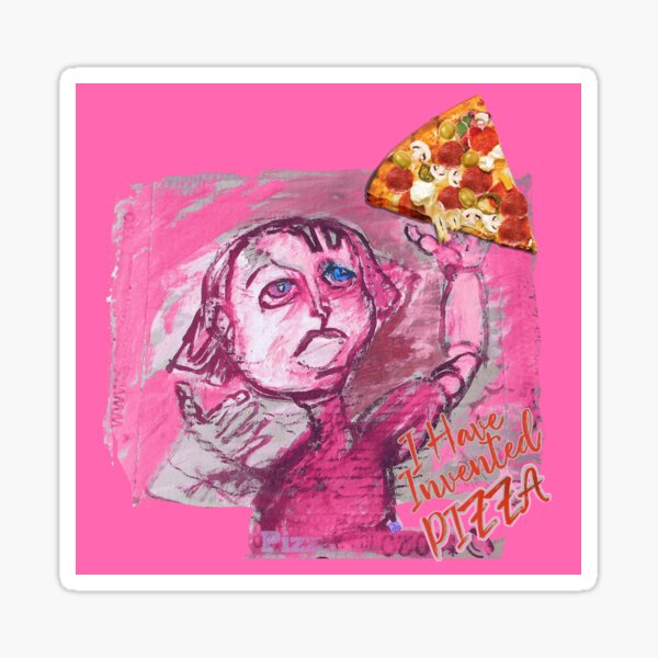 &ldquo;Pizza Blue Eyes Puppet (Original Painting by ACCI) I Have Invented