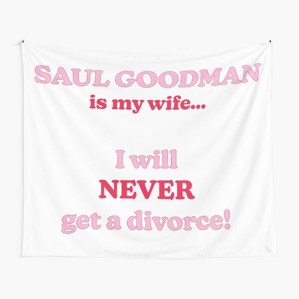 Vista previa del artículo con la obra «Saul Goodman es mi esposa», diseñado y vendido por lydics.