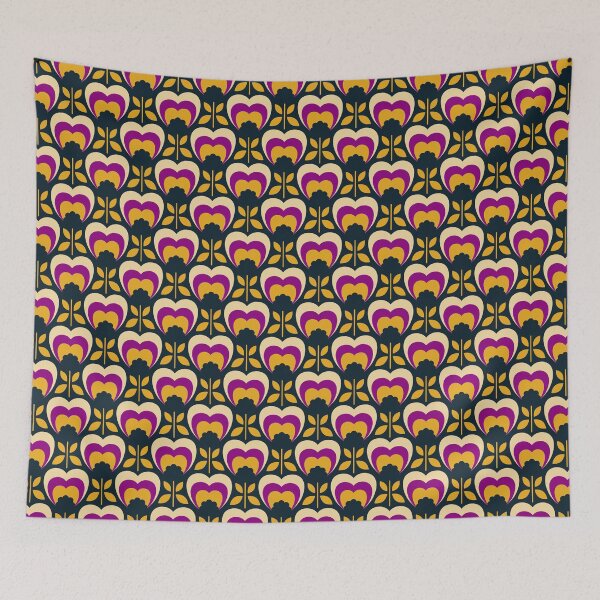 Item preview, 0972 - love flowers, brown / purple designed and sold by RouCouCou.