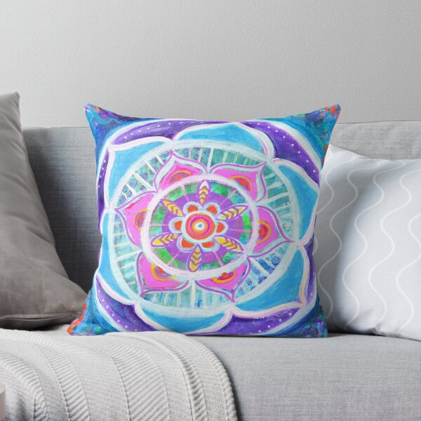Bloom Mandala Throw Pillow