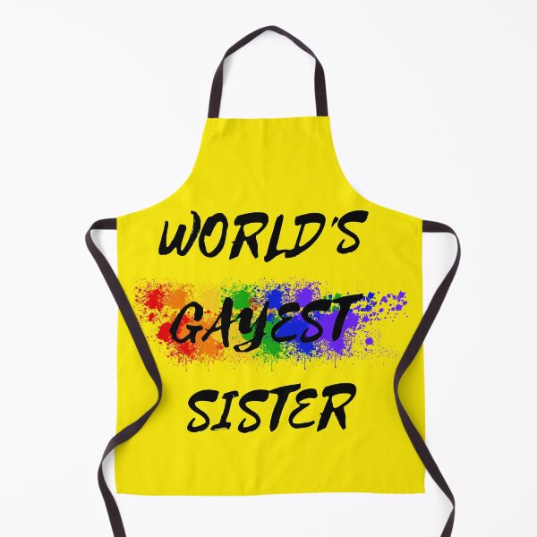 Item preview, World's Gayest Sister Color Splash For Siblings In Yellow designed and sold by LuckyKermit.