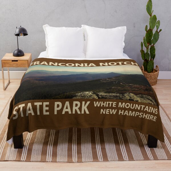 Item preview, Franconia Notch State Park New Hampshire Watercolor Vintage designed and sold by KrisSidDesigns.
