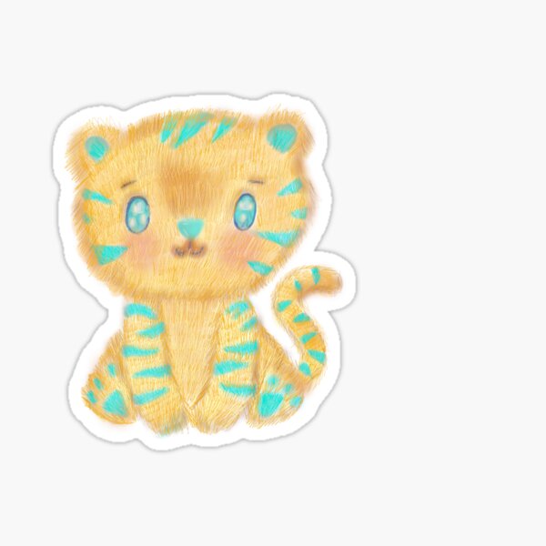 Vista previa del artículo con la obra «lindo gatito azul », diseñado y vendido por Gloria Rivas.