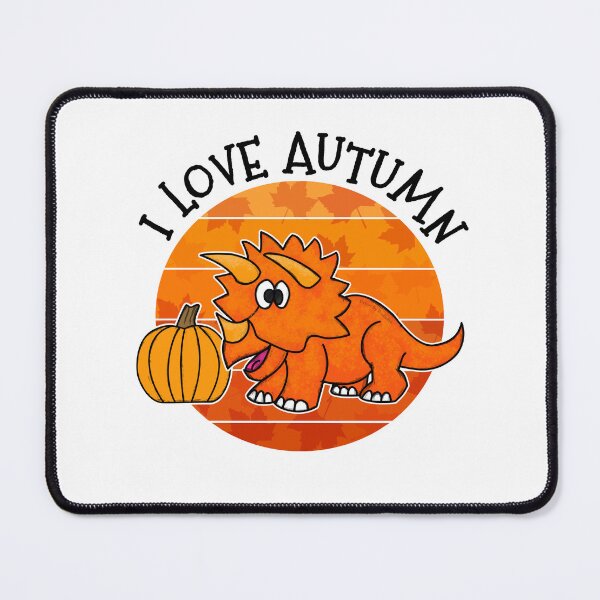 Item preview, Autumn Triceratops Dinosaur Pumpkin Fall Thanksgiving designed and sold by doodlerob.