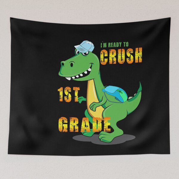 Item preview, Funny I'm Ready To Crush 1st Grade Dinosaur Back To School designed and sold by fatydesignspace.