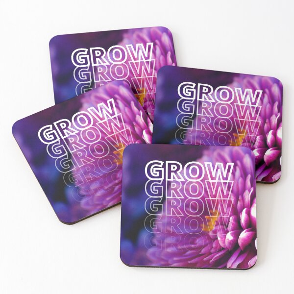 Item preview, GROW (above) - Vibrant Purple Flowers designed and sold by AliceSLee.