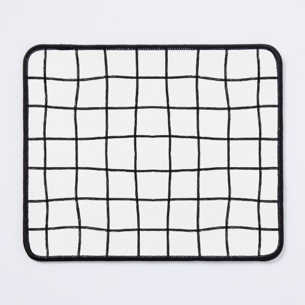 Item preview, Hand Drawn Windowpane Textured Grid (black/white) designed and sold by Design Minds Boutique.