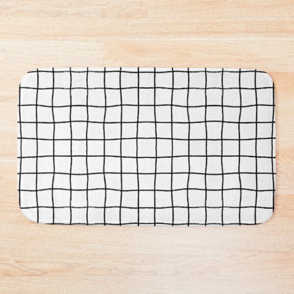 Item preview, Hand Drawn Windowpane Textured Grid (black/white) designed and sold by Design Minds Boutique.
