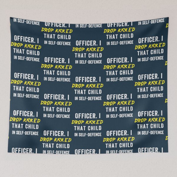 Item preview, Men women Officer I Drop Kicked That Child In Self Defense designed and sold by MESCLOTHIING.