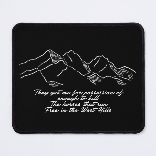 Item preview, West Hills Lyrics (Black mod) designed and sold by ATOMICWOOLF94.