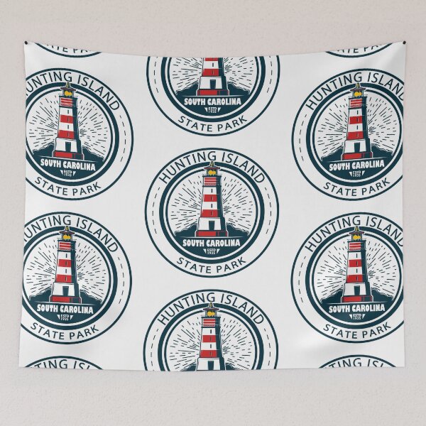Item preview, Hunting Island State Park South Carolina Badge designed and sold by KrisSidDesigns.