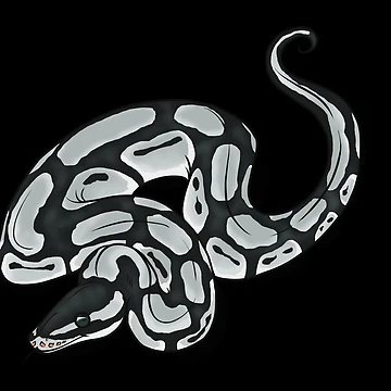 Artwork thumbnail, Axanthic Ball Python by TwilightSaint0