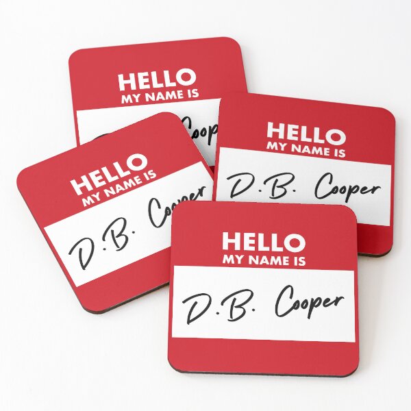 Item preview, Hello my name is D. B. Cooper - unsolved mystery designed and sold by tziggles.