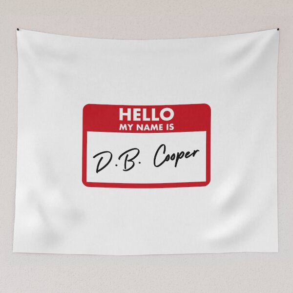 Item preview, Hello my name is D. B. Cooper - unsolved mystery designed and sold by tziggles.