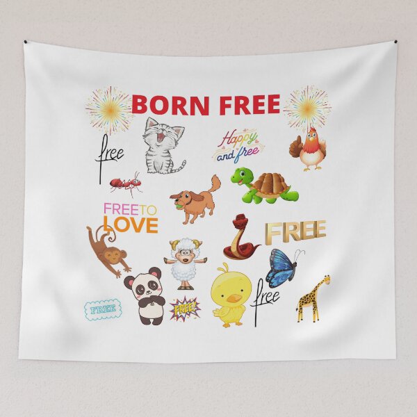 Item preview, Born Free and Happy designed and sold by RonelM.