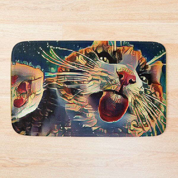 Item preview, Funny Cat Licking Glass designed and sold by CreativeMagi.