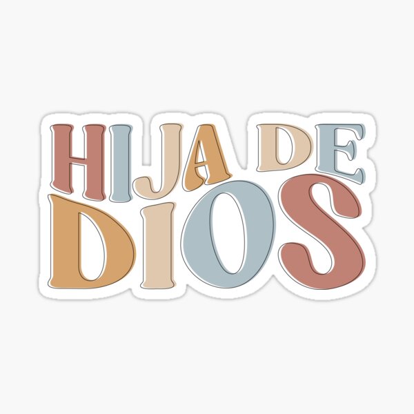 Hija de Dios Pegatina