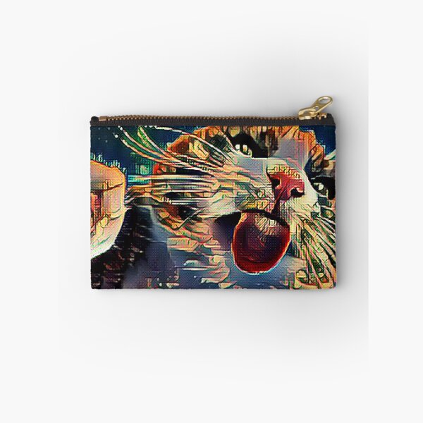 Item preview, Funny Cat Licking Glass designed and sold by CreativeMagi.