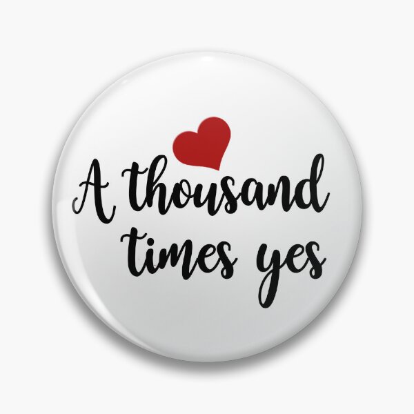 Item preview, A thousand times yes - Tarlos designed and sold by tksrainbow.