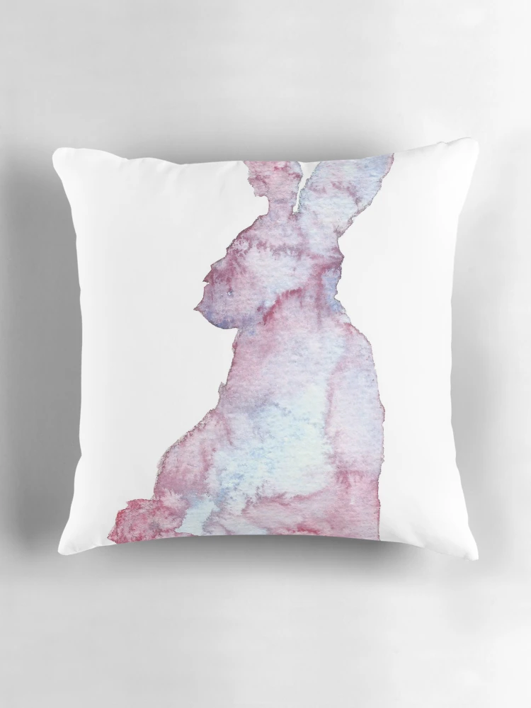 Thumbnail 3 of 4, Pillow, Pink Rabbit designed and sold by Style99Shop.