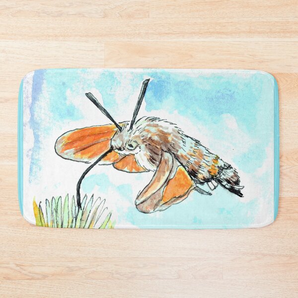 Item preview, Hummingbird Hawk Moth painting designed and sold by Art by Kirsten Sneath.