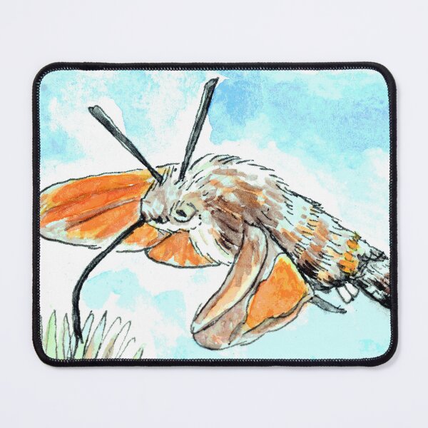 Item preview, Hummingbird Hawk Moth painting designed and sold by Art by Kirsten Sneath.