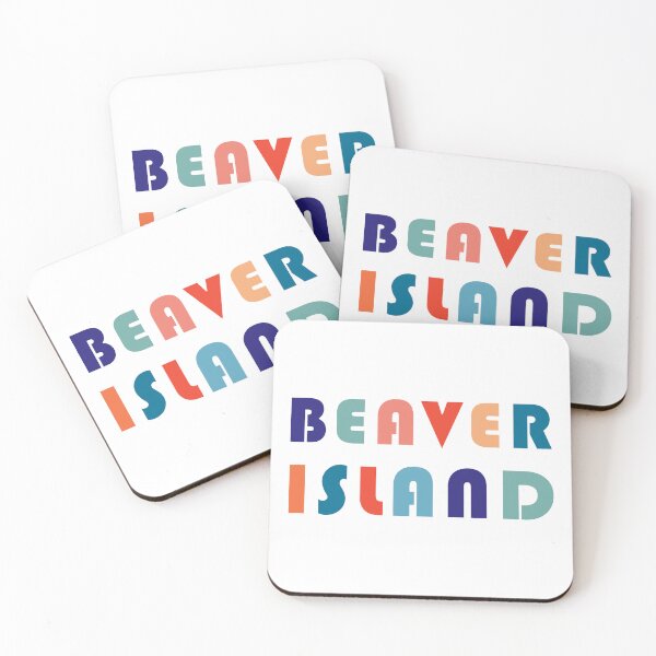 Item preview, Retro Beaver Island font, Beaver Island mug, Beaver Island stickers designed and sold by smooshfaceutd.