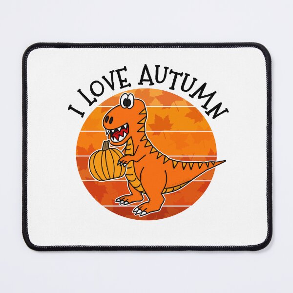 Item preview, Autumn T-Rex Dinosaur Pumpkin Fall Thanksgiving designed and sold by doodlerob.