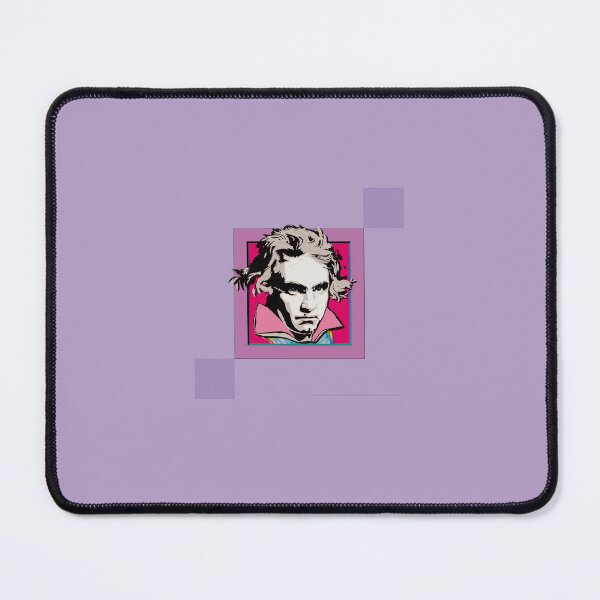 Item preview, Ludwig van Beethoven, framed portrait, with tie ©-edition. Beige / Red / Purple designed and sold by Brunhilde1001.
