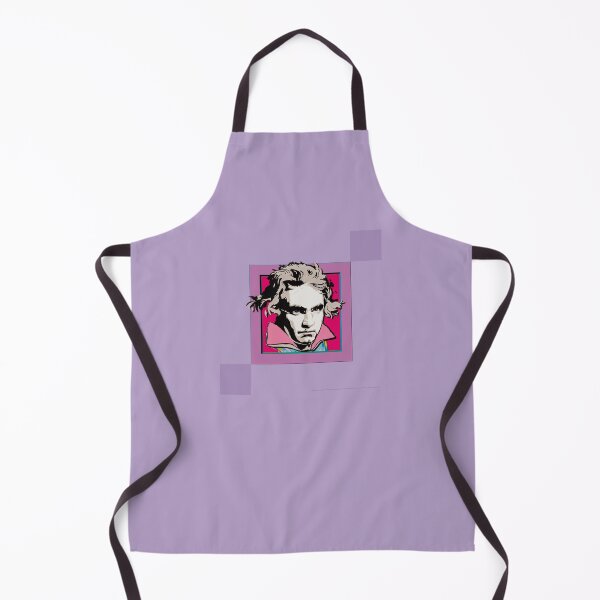 Item preview, Ludwig van Beethoven, framed portrait, with tie ©-edition. Beige / Red / Purple designed and sold by Brunhilde1001.