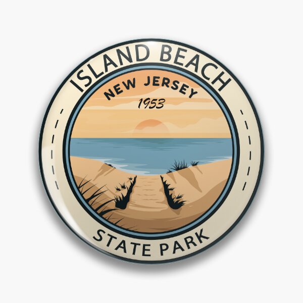 Item preview, Island Beach State Park New Jersey Badge designed and sold by KrisSidDesigns.